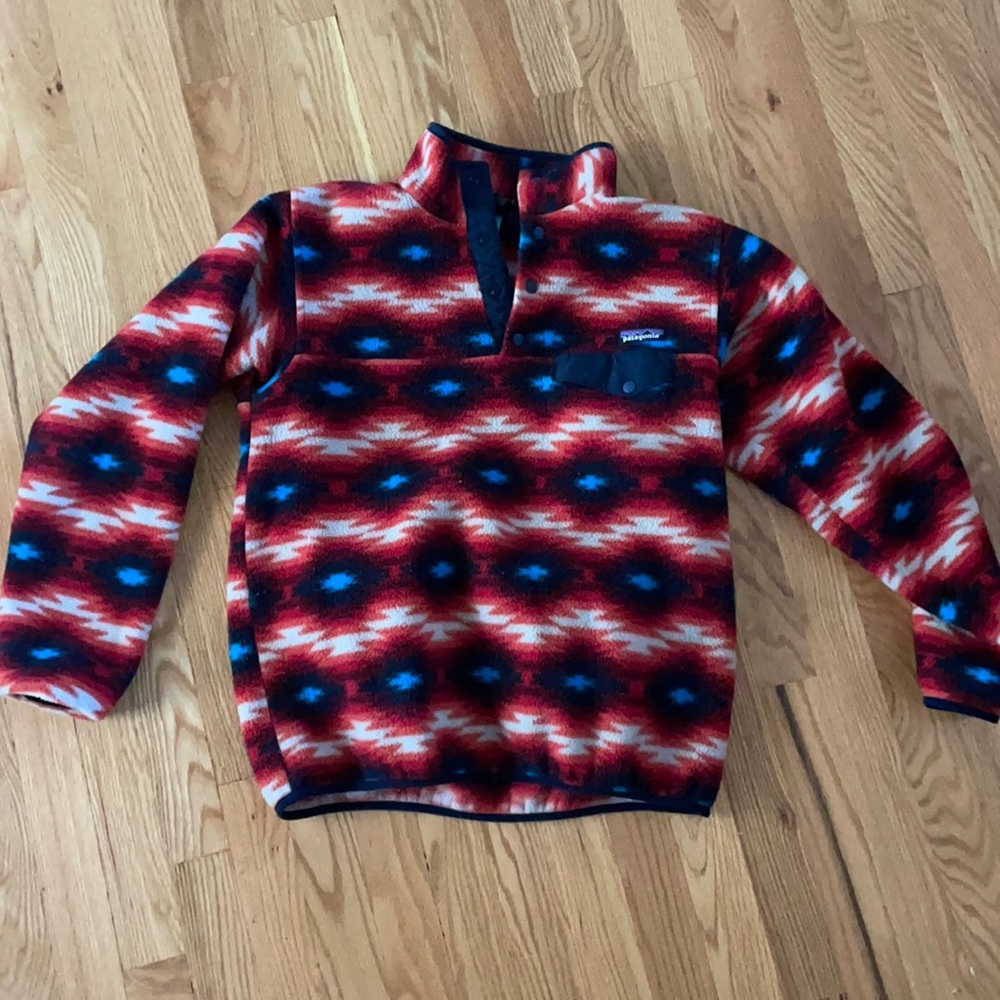 Patagonia synchilla fleece Aztec print